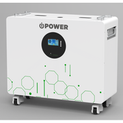 بطارية iPower الشمسية 25.6 فولت 300 أمبير/ساعة (LiFePO4)، سعة تخزين 7.68 كيلو وات في الساعة، نظام إدارة البطارية المدمج، مراقبة واي فاي، توصيل متوازي حتى 15