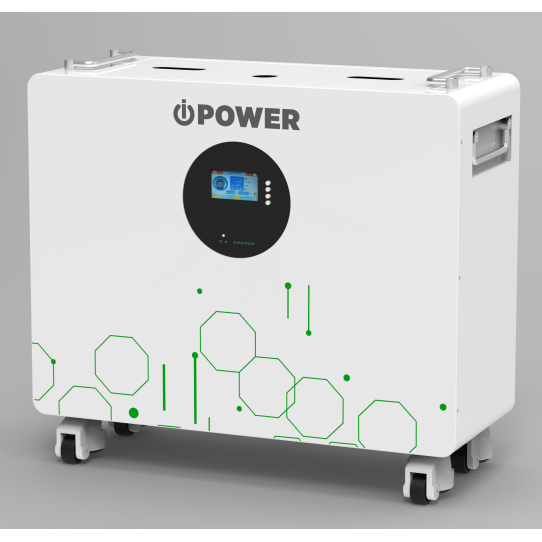iPower 25.6V 300Ah Solar Battery (LiFePO4), 7.68kWh Storage, Built-in BMS, Wi-Fi Monitoring, Parallel up to 15