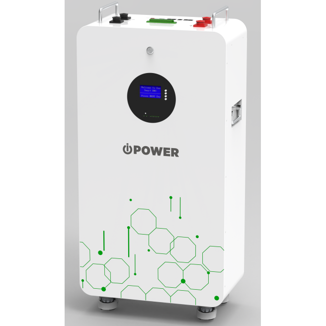 iPower 51.2V 300Ah Solar Battery (LiFePO4), 15.36kWh Storage, Built-in BMS, Wi-Fi, RS485/CAN/RS232, Parallel up to 15