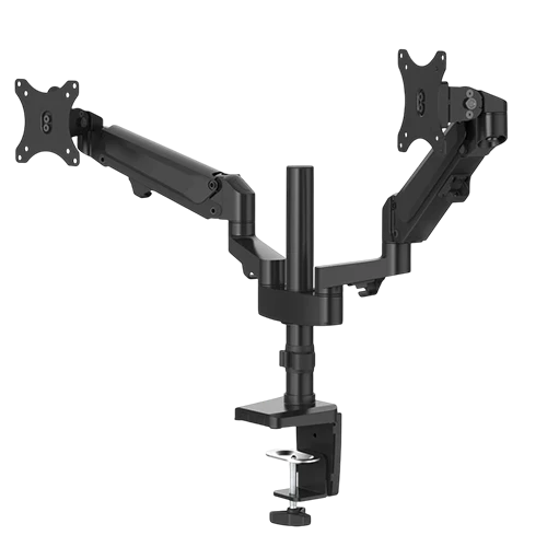 Hama Height‑Adjustable Gas Spring Monitor Holder – Swivel & Tilt Full‑Motion Desk Mount for 13″–32″ Screens, VESA 75×75/100×100, Cable Management & Ergonomic Design