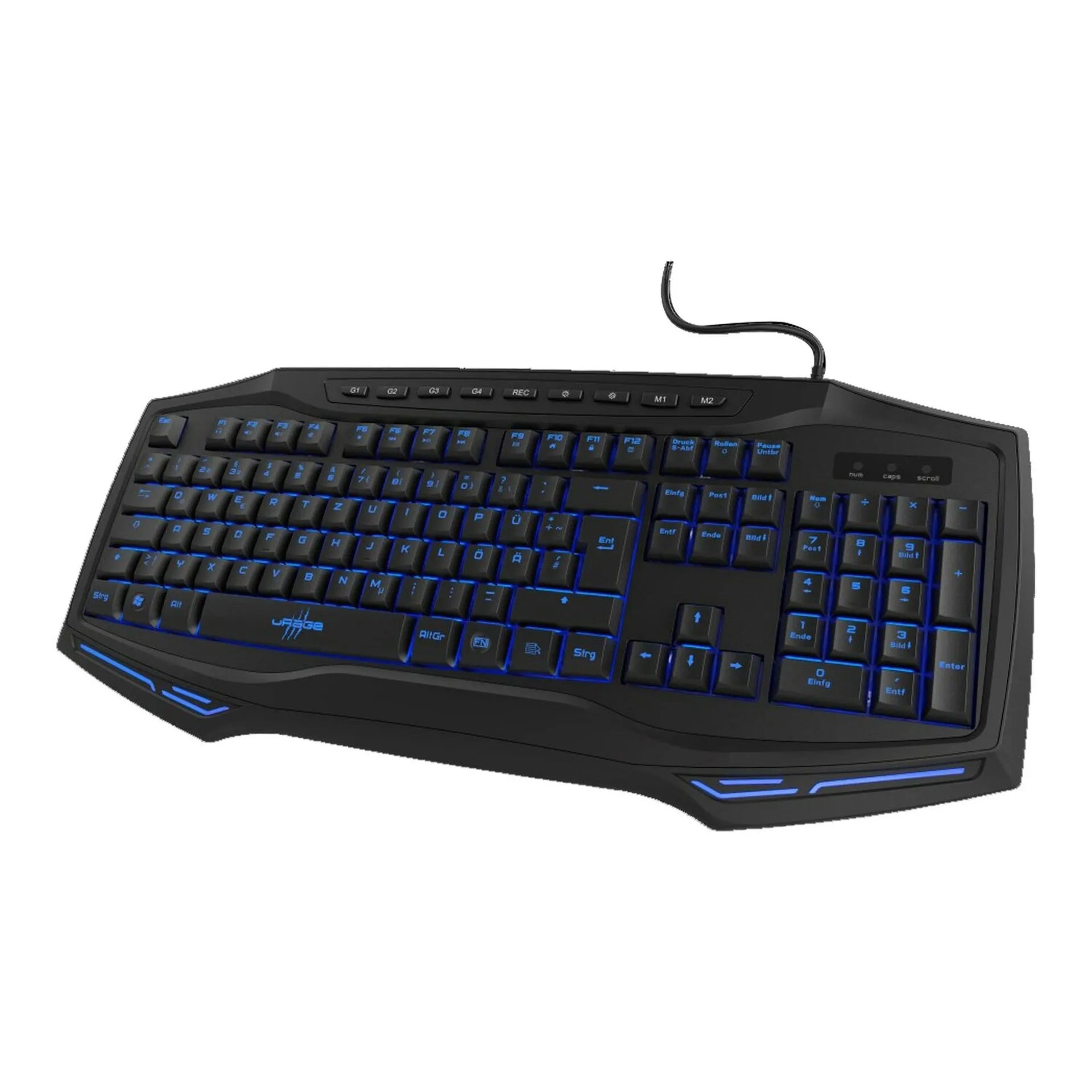 uRage Reaper 111 Gaming Mouse + Exodus 300 Gaming Keyboard Bundle , 7000 DPI Optical Mouse | 500Hz Polling , 6 Programmable Buttons , RGB Lighting , Illuminated Wired Keyboard , USB – Black