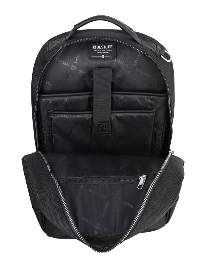 BESTLIFE Boro Business Backpack – 15.6″ Laptop, Ergonomic Design, Hidden Pocket, Water-Repellent, Silicone Base