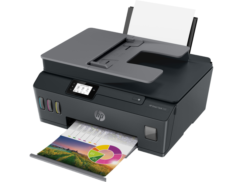 Hp Smart Tank 530 Wireless Printer, Print, Scan, Copy, Adf, All In One