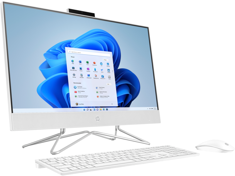 HP 24-cb1025nh 23.8" All-in-One - Core i5-1235U - 8GB RAM - 512GB SSD - Shared - WIN PRO K(Starry White)