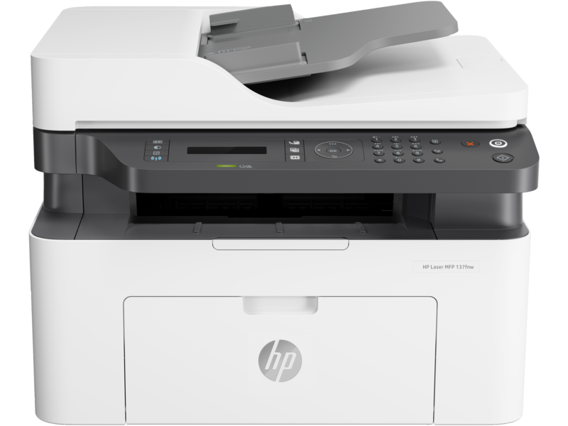 HP Laser MFP 137fnw All-in-One Printer – Print, Scan, Copy, Fax, 21 ppm, 1200×1200 dpi, 40-Sheet ADF, Wi-Fi, Ethernet, Mobile Printing