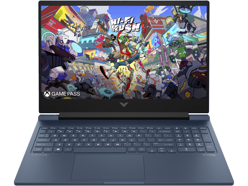 كمبيوتر محمول للألعاب Victus 16-r1039ne مقاس 16.1 بوصة وتردد 144 هرتز - معالج Core i5-14500HX - ذاكرة وصول عشوائي (RAM) سعة 16 جيجابايت - قرص SSD سعة 512 جيجابايت - بطاقة رسومات RTX 4050 سعة 6 جيجابايت - نظام تشغيل Windows Pro K (أزرق عالي الأداء)