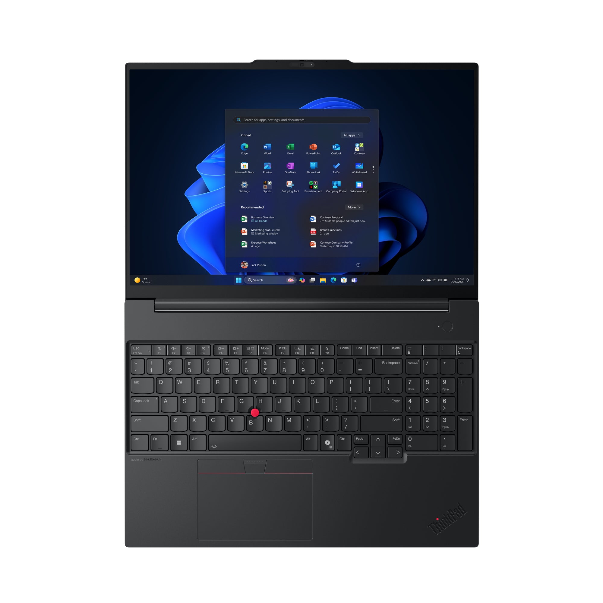 Lenovo ThinkPad E16 Gen 3 21SR005NGR  16" WUXGA 60Hz - Intel Core Ultra 7 255H - 16GB RAM - 512GB SSD - Shared - WIN 11 PRO K