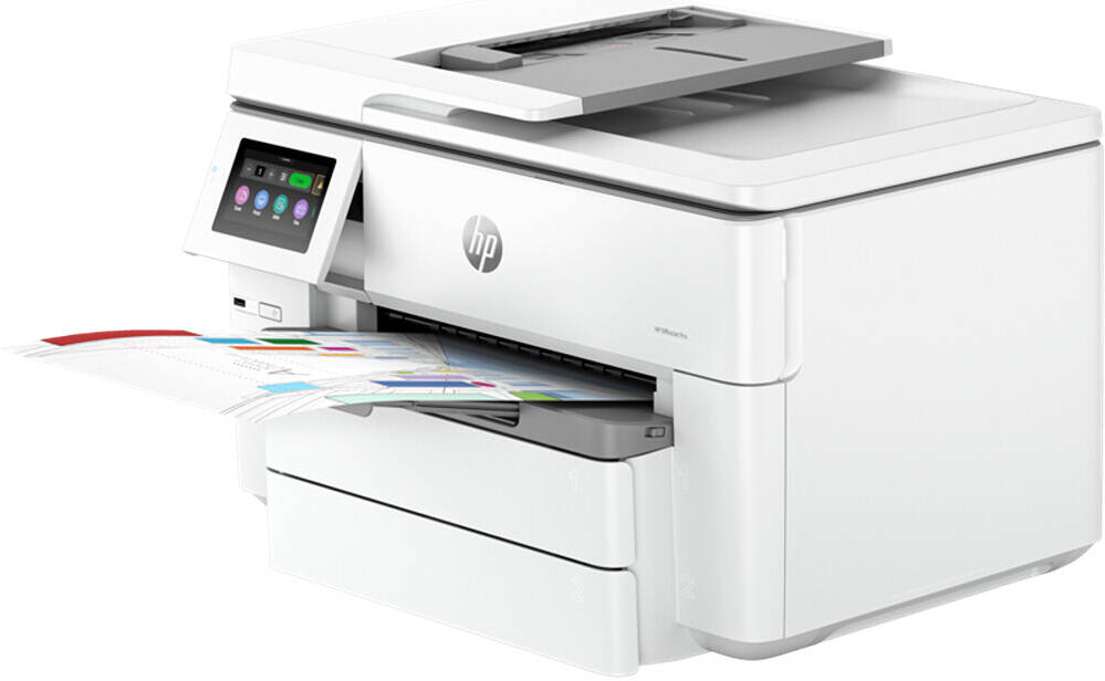 طابعة HP OfficeJet Pro 9730 متعددة الإمكانات، طباعة ونسخ ومسح ضوئي، سرعة طباعة تصل إلى 34 صفحة في الدقيقة، طباعة مزدوجة تلقائية، دقة تصل إلى 4800×1200 نقطة في البوصة، 1200×1200 نقطة في البوصة، لون أبيض 