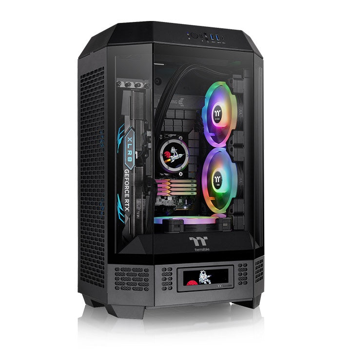 Thermaltake Tower 300 Micro-ATX Case; 2x140mm CT Fan Included; Support Up to 420mm Radiator; Optional Chassis Stand Kit Allows Horizontal Display