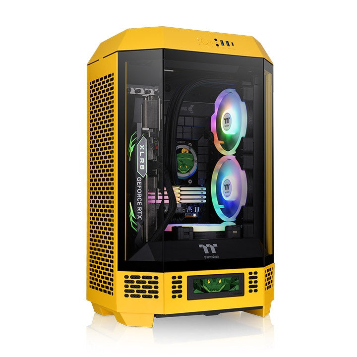 Thermaltake Tower 300 Micro-ATX Case; 2x140mm CT Fan Included; Support Up to 420mm Radiator; Optional Chassis Stand Kit Allows Horizontal Display