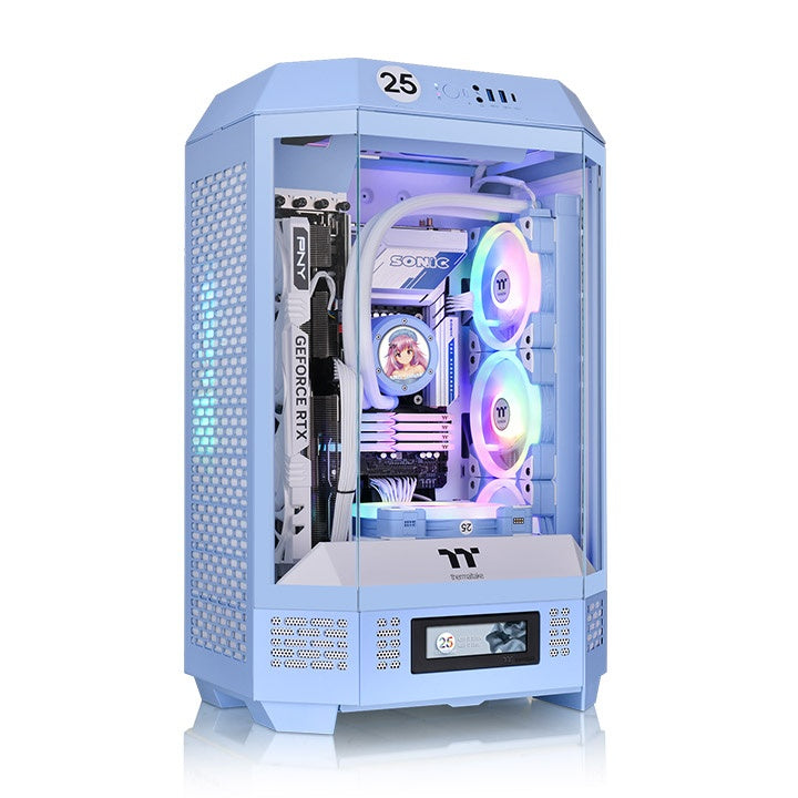 Thermaltake Tower 300 Micro-ATX Case; 2x140mm CT Fan Included; Support Up to 420mm Radiator; Optional Chassis Stand Kit Allows Horizontal Display