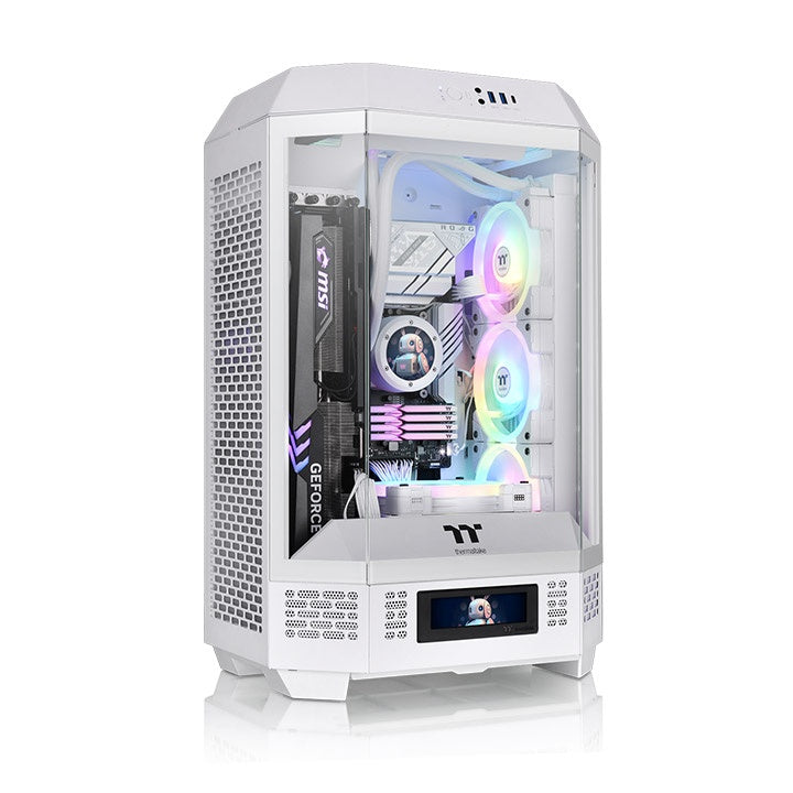 Thermaltake Tower 300 Micro-ATX Case; 2x140mm CT Fan Included; Support Up to 420mm Radiator; Optional Chassis Stand Kit Allows Horizontal Display