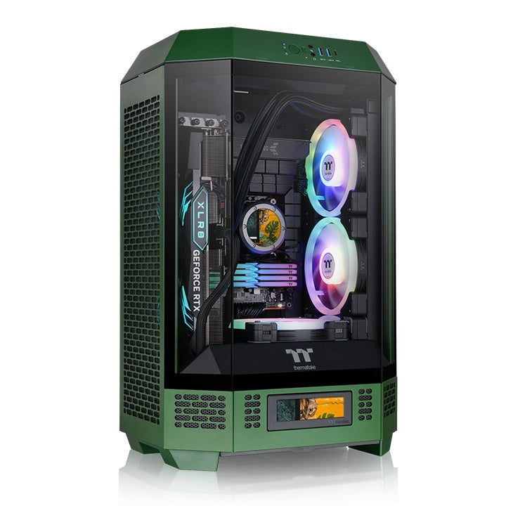 Thermaltake Tower 300 Micro-ATX Case; 2x140mm CT Fan Included; Support Up to 420mm Radiator; Optional Chassis Stand Kit Allows Horizontal Display