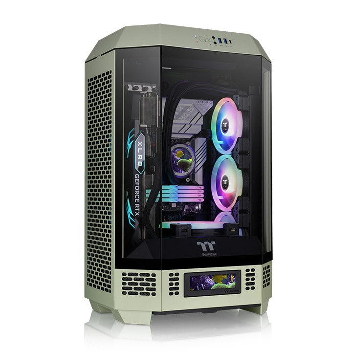 Thermaltake Tower 300 Micro-ATX Case; 2x140mm CT Fan Included; Support Up to 420mm Radiator; Optional Chassis Stand Kit Allows Horizontal Display