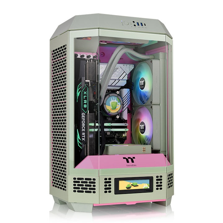 Thermaltake Tower 300 Micro-ATX Case; 2x140mm CT Fan Included; Support Up to 420mm Radiator; Optional Chassis Stand Kit Allows Horizontal Display