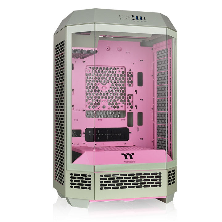 Thermaltake Tower 300 Micro-ATX Case; 2x140mm CT Fan Included; Support Up to 420mm Radiator; Optional Chassis Stand Kit Allows Horizontal Display