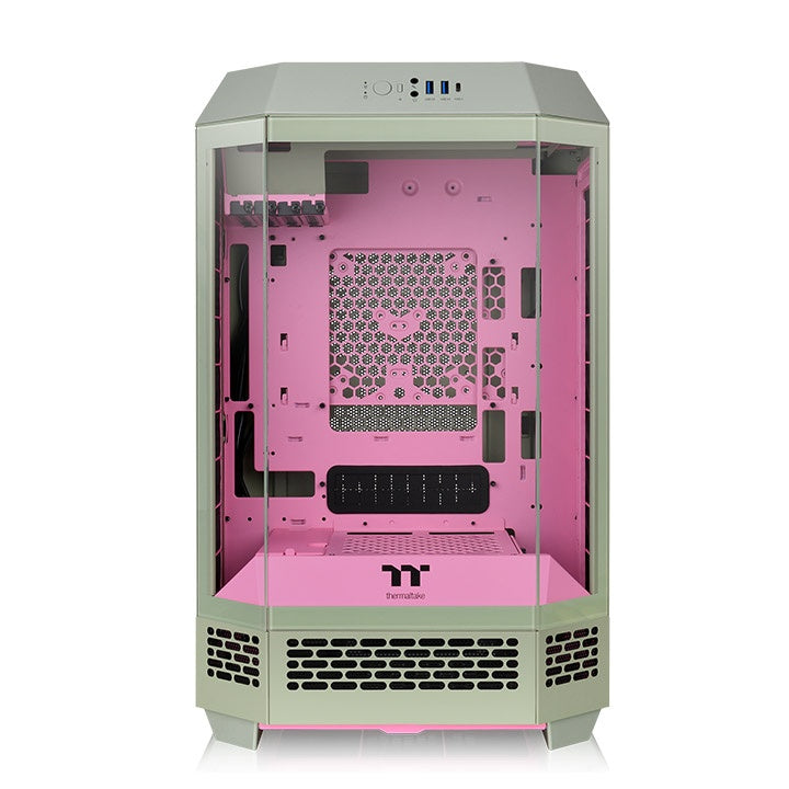 Thermaltake Tower 300 Micro-ATX Case; 2x140mm CT Fan Included; Support Up to 420mm Radiator; Optional Chassis Stand Kit Allows Horizontal Display