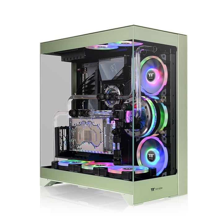 Thermaltake CTE E550 TG Mid Tower ATX Case; 3 Tempered Glass Panels; Hidden-Connector Motherboard Support; Three-Way VGA Installations; Dual Chamber Design