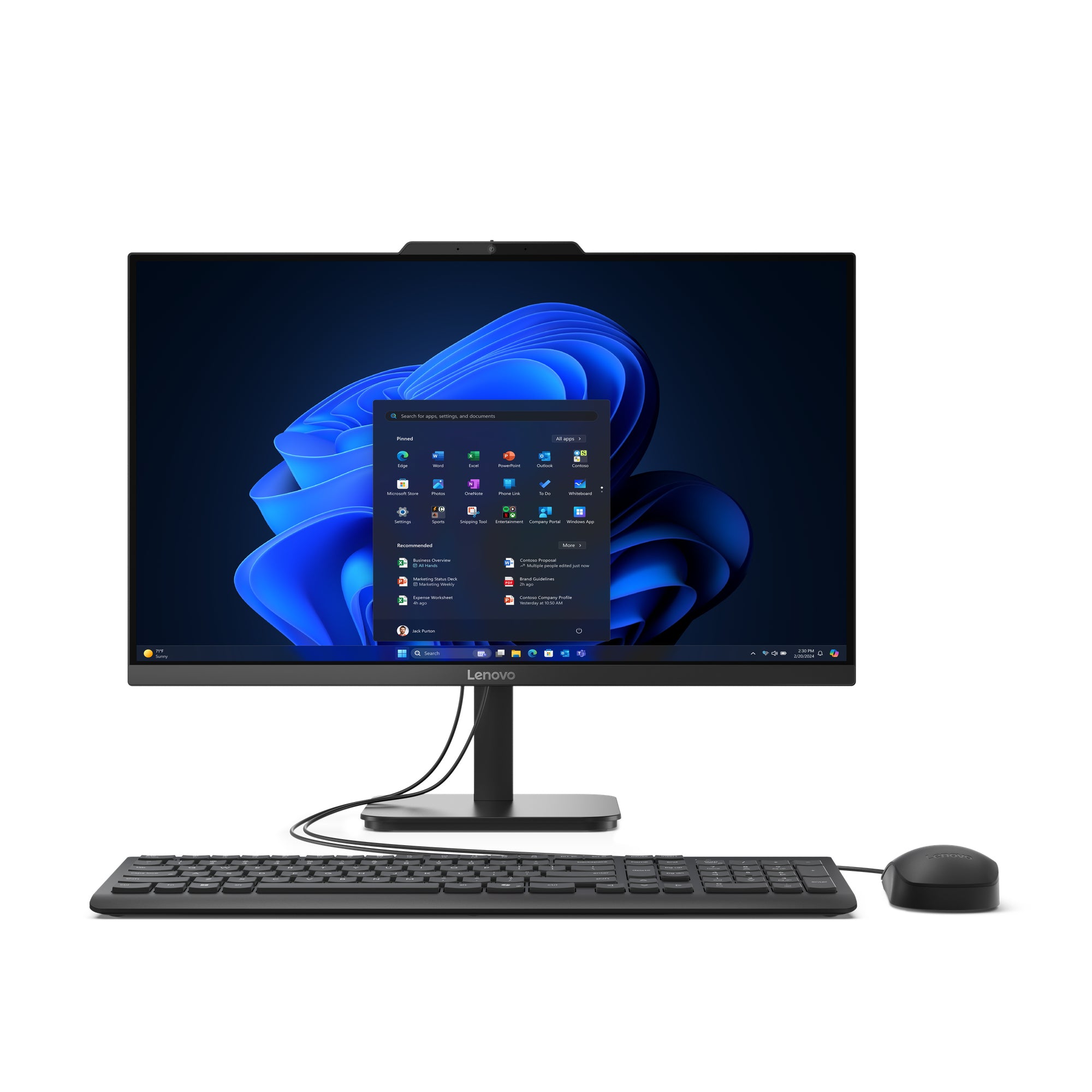 Lenovo V100 AIO 13BE003FGR - 23.8" FHD 60Hz - Intel Core i3-N305 - 8GB RAM - 512GB SSD - Shared - WIN 11 PRO K