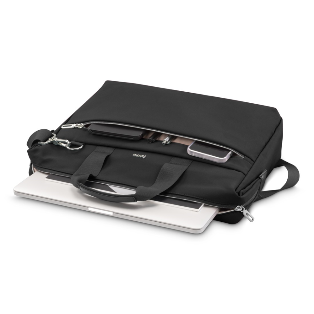 Hama Ultimate Laptop Bag – Fits 15.6–16.2" Laptops, Black, Water-Repellent, Padded, Multi-Compartment