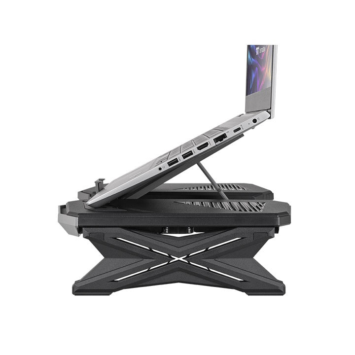 Thermaltake “Massive Air” Notebook Stand – Adjustable (15°–45°), MagSafe Phone Holder, Drawer, Supports Up to 10 kg, 409×301×43 mm
