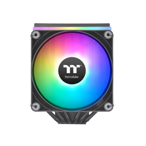 Thermaltake ASTRIA 600 ARGB CPU Cooler – Dual Tower, 265 W TDP, 6×Ø6 mm Heatpipes, 2×120 mm ARGB Fans (65 CFM, 500-1800 RPM), Meteor-Shower Lighting