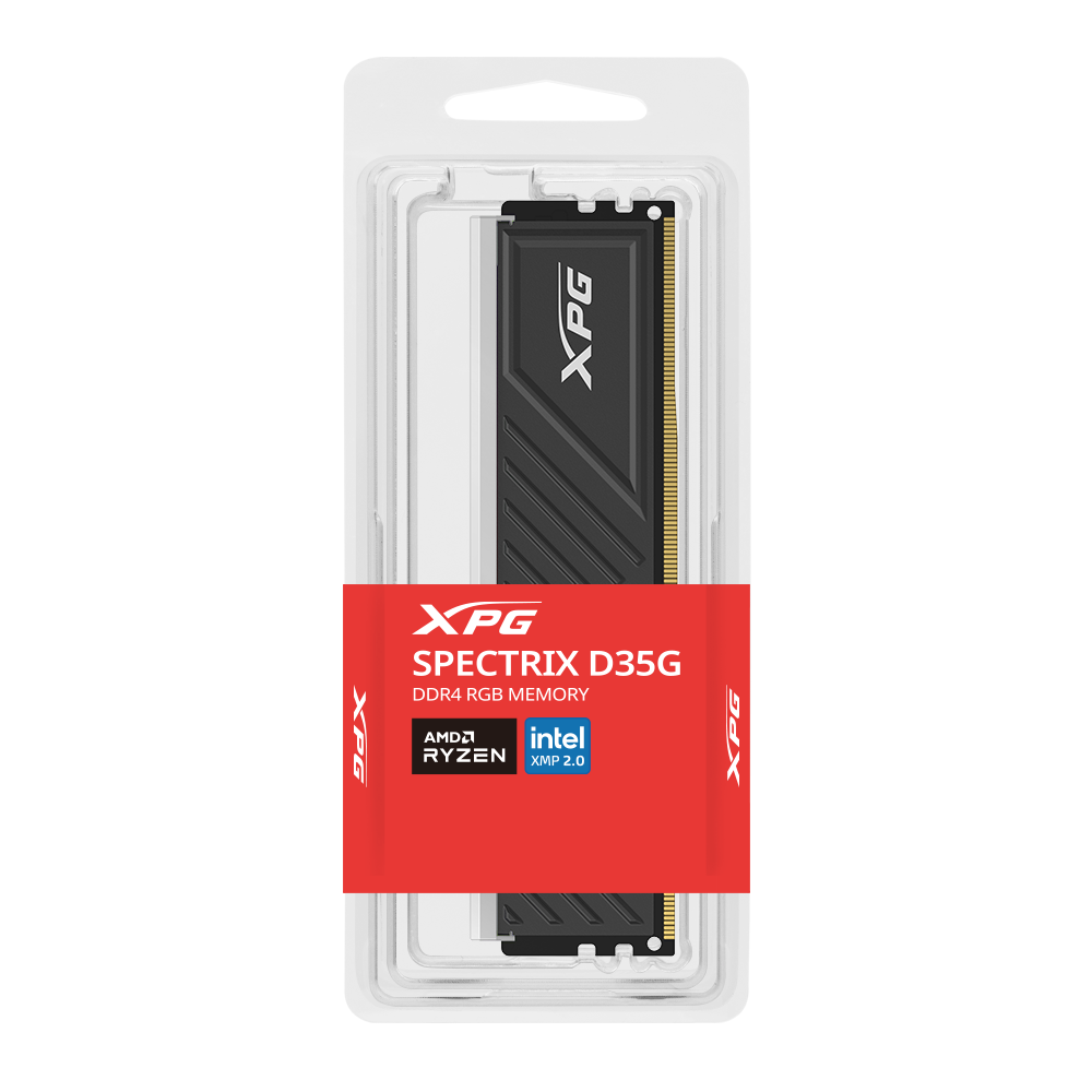XPG Spectrix D35G RGB DDR4 RAM – 3200/3600 MT/s, CL16-18, 8-32 GB U-DIMM, Low-Profile RGB