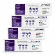 خرطوشة حبر متوافقة تجارية ZK-TONER 415A W2030A/W2031A/W2032A/W2033A عبوة 4 قطع – أسود، سماوي، أصفر وأرجواني لطابعات HP Color LaserJet Pro M454 وسلسلة MFP M479