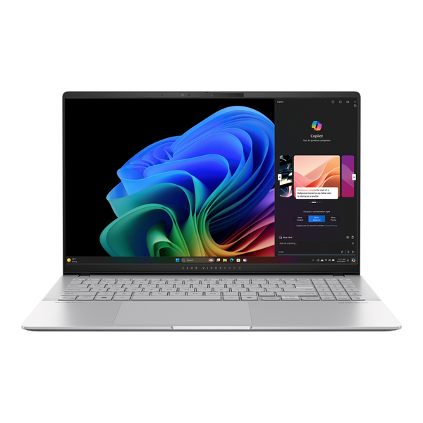 ASUS Vivobook S 15 K5507QA-MA048W Copilot 15.6" 3K OLED Laptop Snapdragon X Plus X1P 42 100 - 16GB RAM - 1TB SSD - Shared - WIN 11 (Cool Silver)