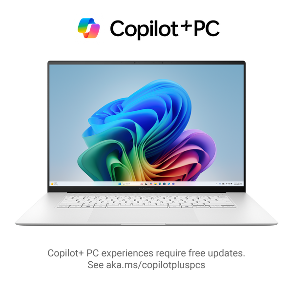 ASUS Zenbook S 16 Copilot+ PC OLED UM5606WA-RJ263W Laptop 16" 3K 120Hz  Laptop - Ryzen AI 9 HX 370 - 32GB RAM - 2TB SSD - Shared - WIN 11 (Scandinavian White)