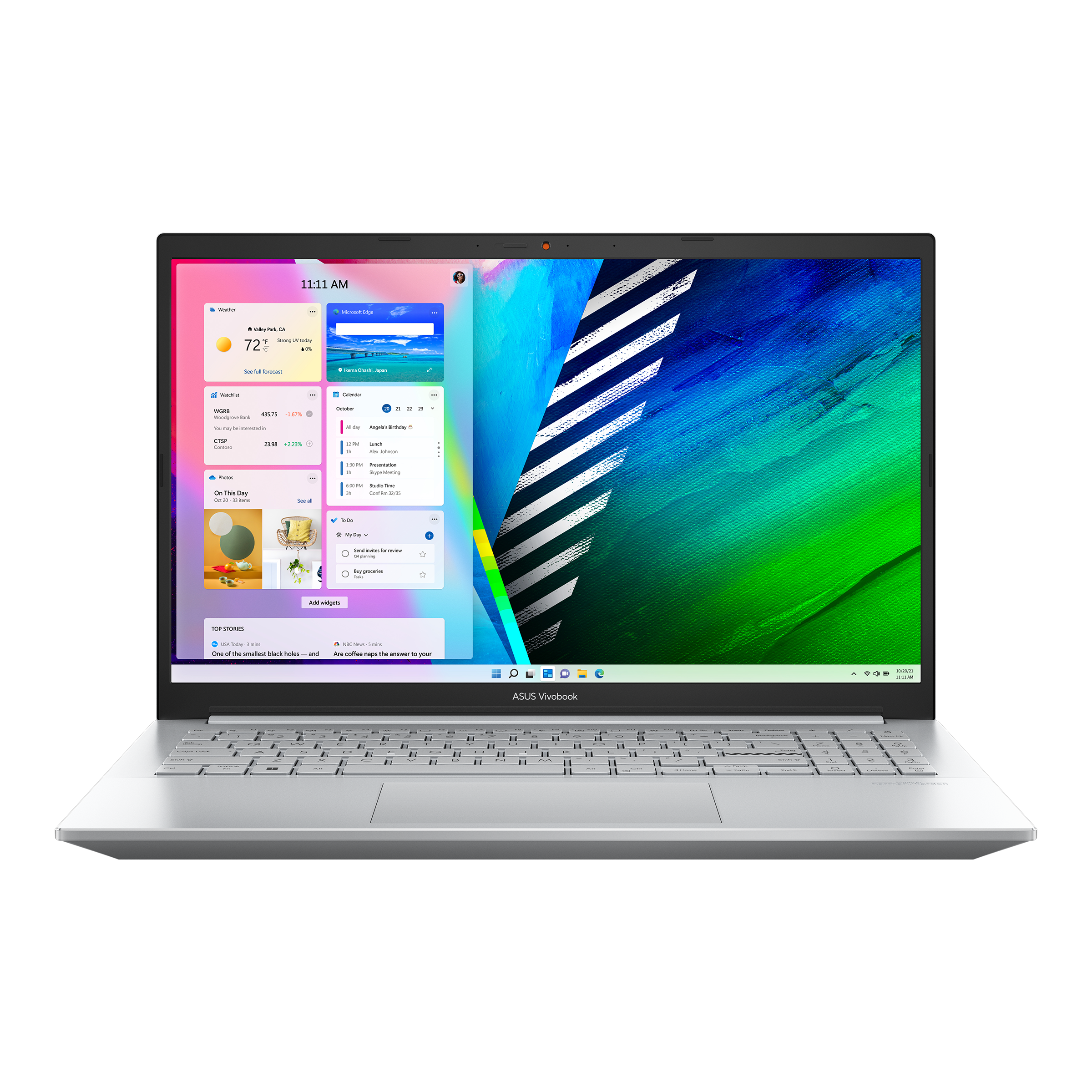 لابتوب ASUS Vivobook Pro 15 OLED M3500QC بشاشة 15.6 بوصة FHD - معالج Ryzen 5-5600H - ذاكرة وصول عشوائي (RAM) سعة 8 جيجابايت - قرص SSD سعة 512 جيجابايت - بطاقة رسومات RTX 3050 سعة 4 جيجابايت - نظام تشغيل Windows 11 (فضي رائع)