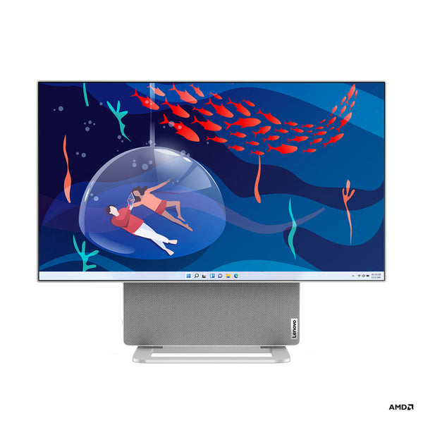 Lenovo Yoga AIO 7 27APH8 27 بوصة الكل في واحد - Ryzen 7 8845HS - ذاكرة وصول عشوائي 32 جيجابايت - SSD 1 تيرابايت - RTX 4050 6 جيجابايت - نظام التشغيل WIN 11 (رمادي سحابي)