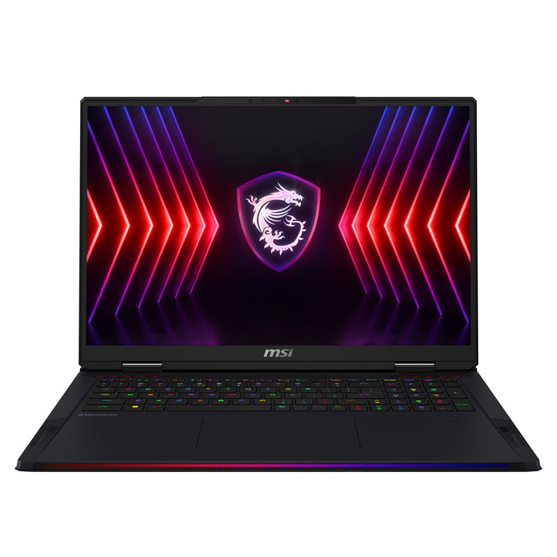 لاب توب MSI Raider 18 HX A14VIG-435AE 18 بوصة UHD+ MiniLED 120 هرتز - Core i9-14900HX - ذاكرة وصول عشوائي DDR5 سعة 32 جيجابايت - SSD 2 تيرابايت - RTX 4090 16 جيجابايت - ويندوز 11