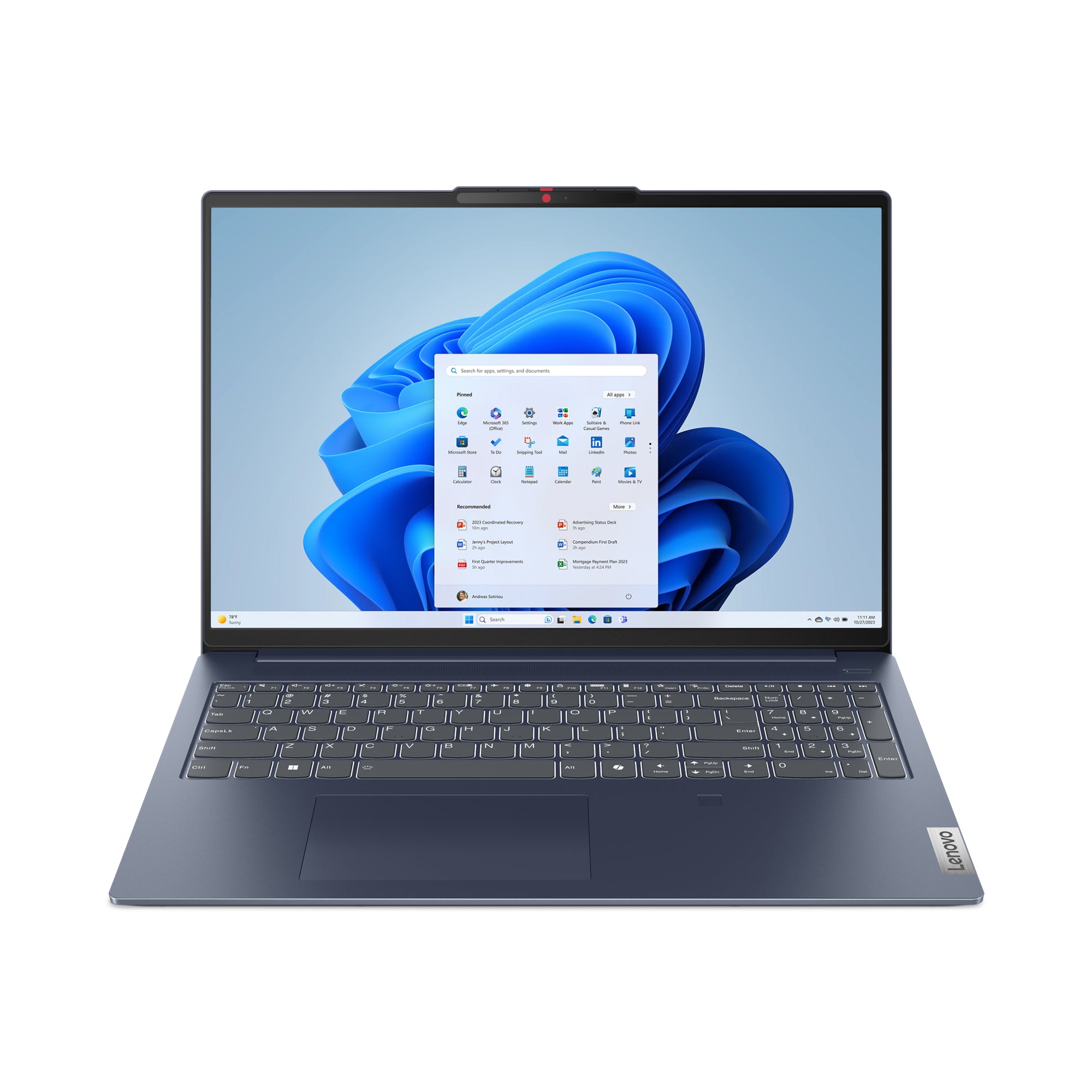 Lenovo  IdeaPad Slim 5 16IRU9  - 16" FHD 60Hz Touchscreen - Intel Core 5 120U - 16GB RAM - 512GB SSD - Shared - WIN 11 PRO K (Abyss Blue)