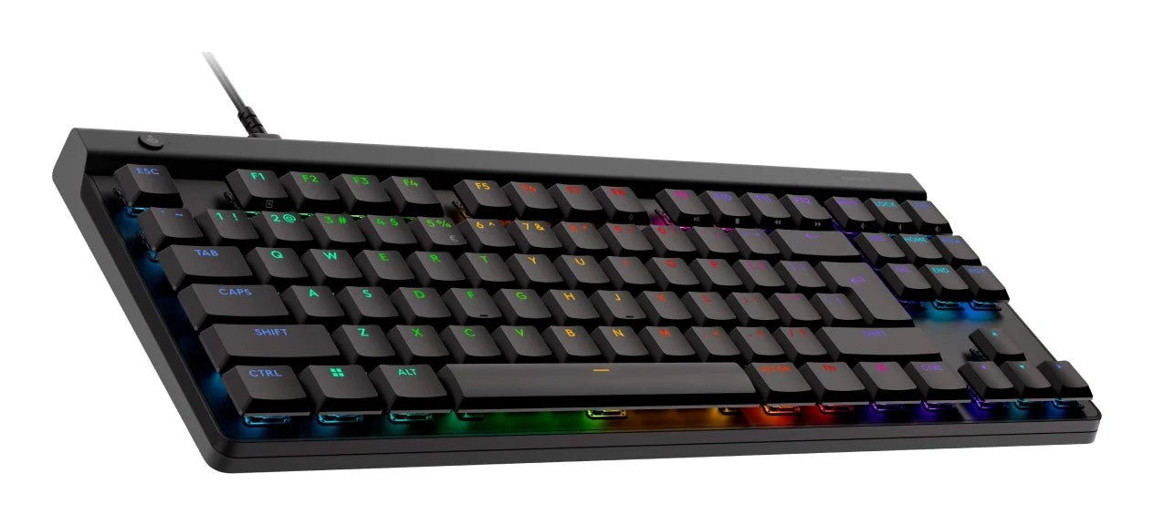 لوحة مفاتيح ألعاب Logitech G515 TKL سلكية منخفضة الارتفاع - مفاتيح ميكانيكية GL - أغطية مفاتيح PBT مزدوجة الطبقات - تقنية LIGHTSYNC RGB - عزل الصوت - تصميم بدون مفاتيح رقمية