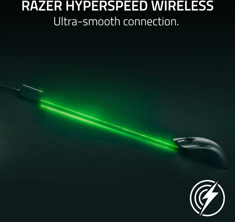 ماوس ألعاب سلكي/لاسلكي من Razer Viper V3 Pro، تصميم خفيف الوزن 54 جرام، مستشعر بصري 35K Gen 2 DPI، عمر بطارية يصل إلى 95H، مفاتيح الماوس الضوئية Gen 3، أسود