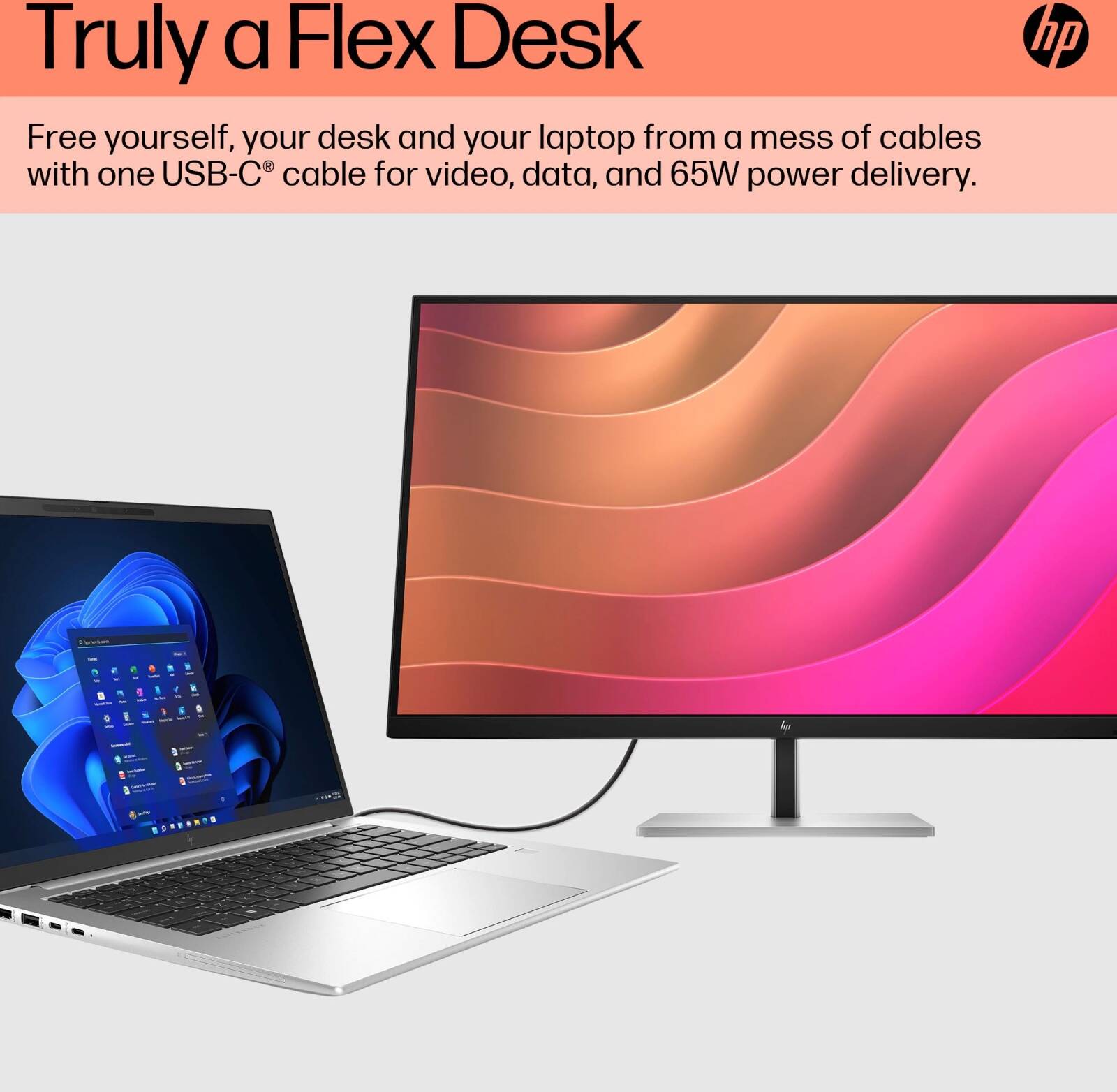 شاشة HP E32k G5 للأعمال مقاس 31.5 بوصة بدقة 4K ومنفذ USB-C - IPS، و99% من ألوان sRGB، و65 واط PD، ومنفذ RJ-45، وتصميم مريح رباعي الاتجاهات، ومعيار VESA 100