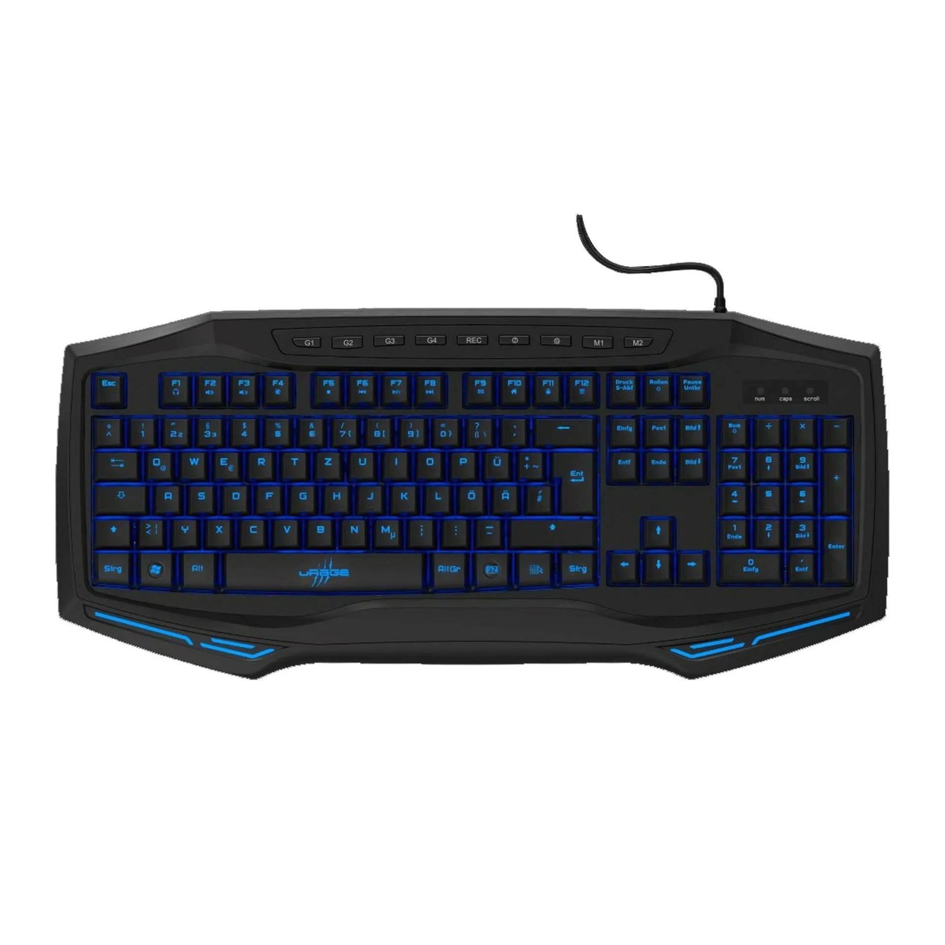 uRage Reaper 111 Gaming Mouse + Exodus 300 Gaming Keyboard Bundle , 7000 DPI Optical Mouse | 500Hz Polling , 6 Programmable Buttons , RGB Lighting , Illuminated Wired Keyboard , USB – Black