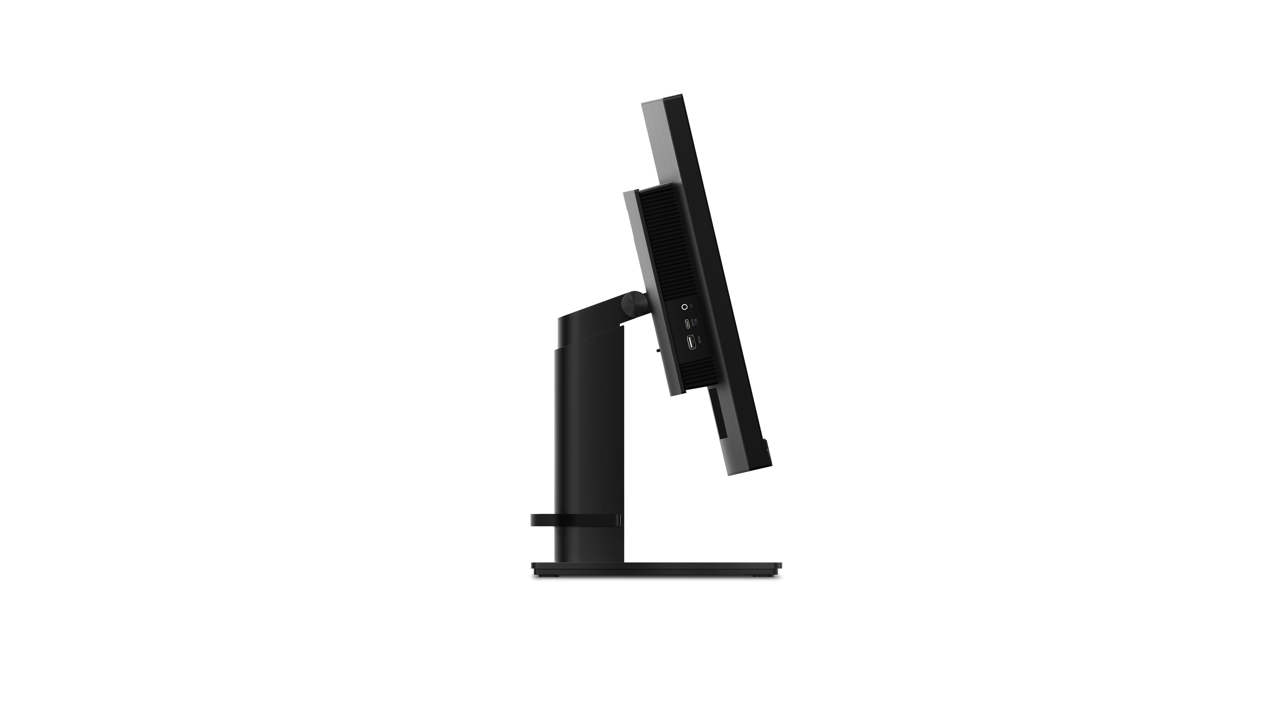 شاشة Lenovo ThinkVision P34w‑20 منحنية مقاس 34.1 بوصة بدقة WQHD IPS ودقة 3440×1440، و99% من ألوان sRGB، ومنفذ USB-C 100 وات PD، وKVM، وHDR10، وزمن استجابة 4 مللي ثانية، وتردد 60 هرتز