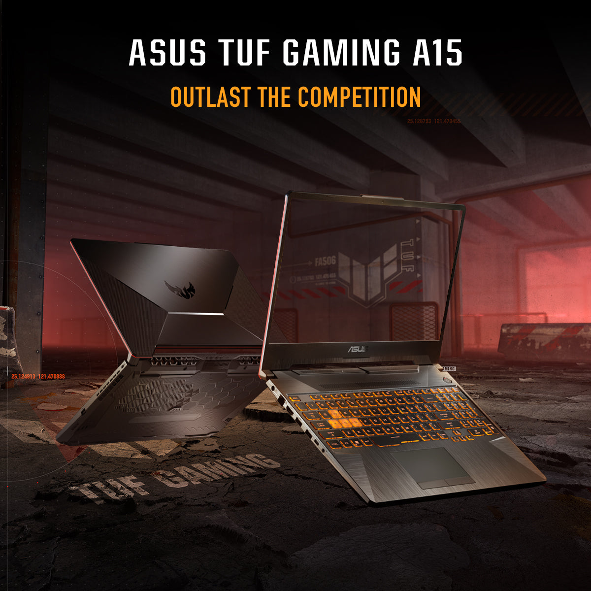 حاسوب محمول ASUS TUF Gaming A15 - شاشة 15.6 بوصة FHD 144Hz - معالج AMD Ryzen 7 7445HS - ذاكرة 16 جيجابايت رام - تخزين 512 جيجابايت SSD - بطاقة رسومات NVIDIA GeForce RTX 3050 بسعة 4 جيجابايت - نظام تشغيل ويندوز 11 برو K