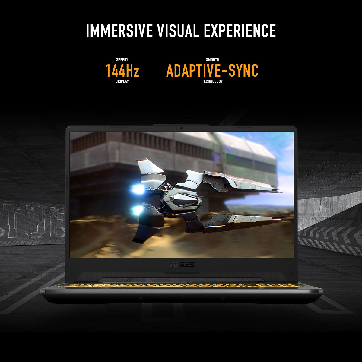 حاسوب محمول ASUS TUF Gaming A15 - شاشة 15.6 بوصة FHD 144Hz - معالج AMD Ryzen 7 7445HS - ذاكرة 16 جيجابايت رام - تخزين 512 جيجابايت SSD - بطاقة رسومات NVIDIA GeForce RTX 3050 بسعة 4 جيجابايت - نظام تشغيل ويندوز 11 برو K