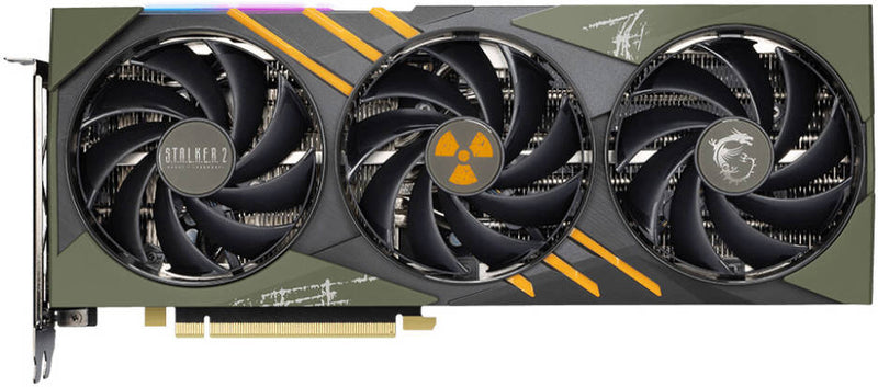 MSI GeForce RTX 4070 Ti SUPER Gaming Slim Stalker 2 Edition, 16GB GDDR6X 256-Bit Memory, 2610 MHz Boost Clock, 21 Gbps Memory Speed, 8448 Units CUDA Cores