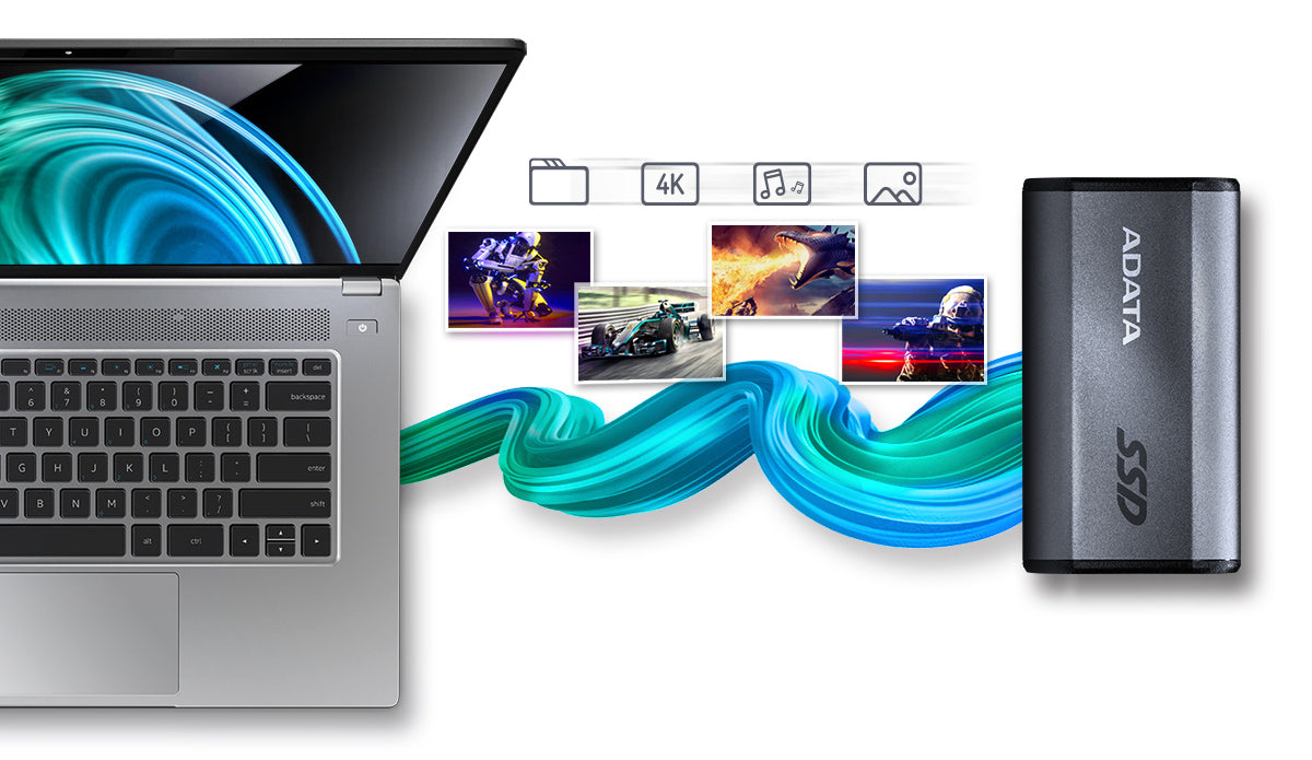 ADATA SE880 USB 3.2 USB-C External Solid State Drive - 4TB