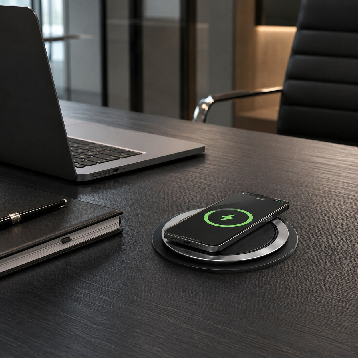 Avetron Pop-Up Power Outlet with 15W Wireless Charging, USB-A & USB-C, HDMI, CAT6 and Dual Universal Sockets