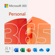 Microsoft 365 Personal – 1-Year Subscription, 1 User, AI-Enhanced Apps + Cloud Storage