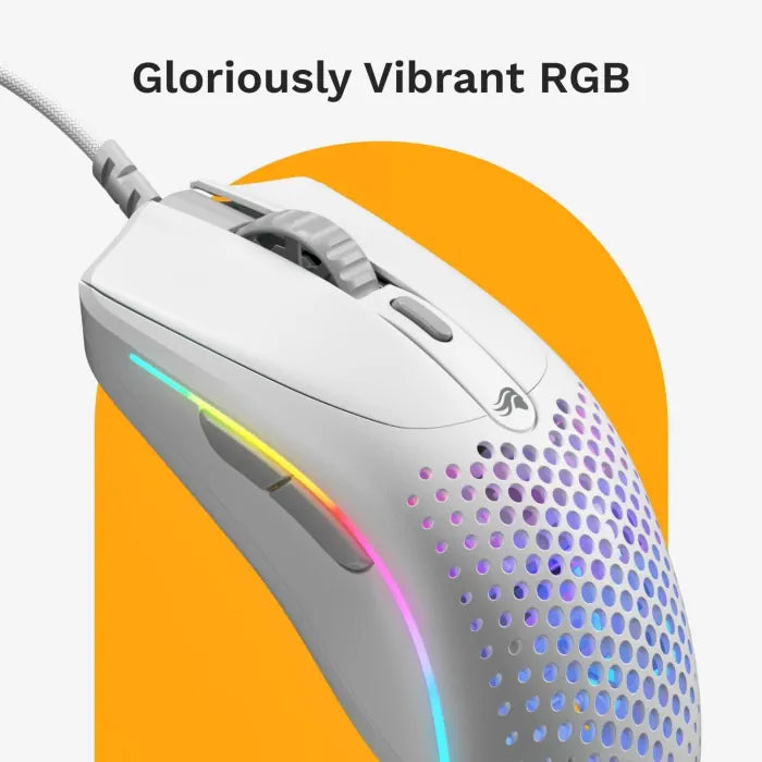 فأرة الألعاب السلكية Glorious Model O 2 – وزن فائق الخفة 59 جرام، مستشعر BAMF 2.0 بدقة 26,000 DPI، إضاءة RGB، 6 أزرار قابلة للبرمجة، تصميم متماثل لليد، أقدام PTFE، كابل باراكورد معزز