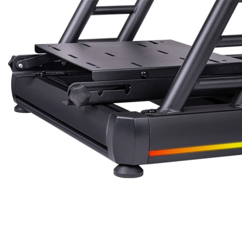 Thermaltake GR500 Racing Simulator Cockpit – Aluminum & Steel Frame, Fiberglass Bucket Seat, Adjustable Wheel & Pedal Mount, RGB Lighting
