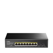 مفتاح Cudy GS1008PS2‑1.0 Gigabit PoE+ بثمانية منافذ مع فتحتين Gigabit SFP، اقتصادي بقدرة 120 وات، مناسب لسطح المكتب/الرف
