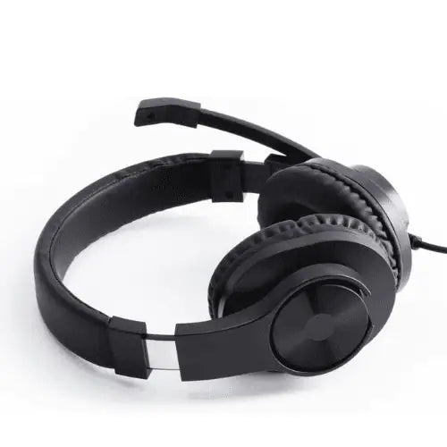 Hama 139926 HS-P350 Stereo PC Office Headset , 40mm Drivers | Flexible Omnidirectional Microphone , 3.5mm Jack , Volume Control & Mic Mute , 2m Cable – Black