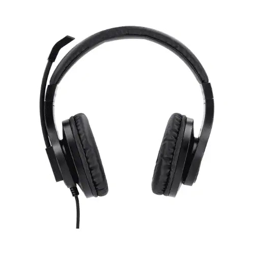 Hama 139926 HS-P350 Stereo PC Office Headset , 40mm Drivers | Flexible Omnidirectional Microphone , 3.5mm Jack , Volume Control & Mic Mute , 2m Cable – Black